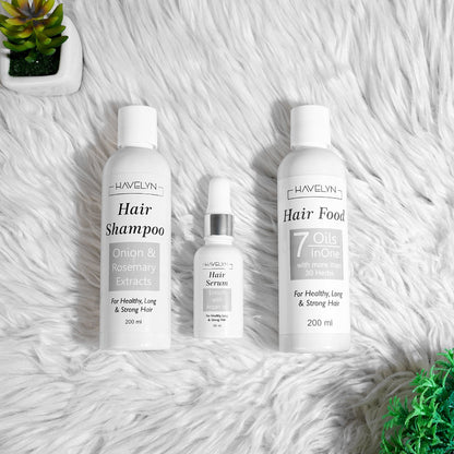 HAIR CARE KIT 3 IN 1 (HAIR FOOD OIL + HAIR FOOD SHAMPOO + HAIR FOOD SERUM )