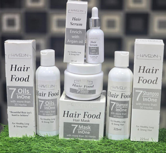 HAVELYN 4 IN 1 (HAIR FOOD SHAMPOO + HAIR FOOD OIL + HAIR FOOD MASK + HAIR SERUM)